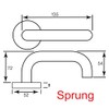 Bary Return to Door Lever on Rose Safety Door Handles