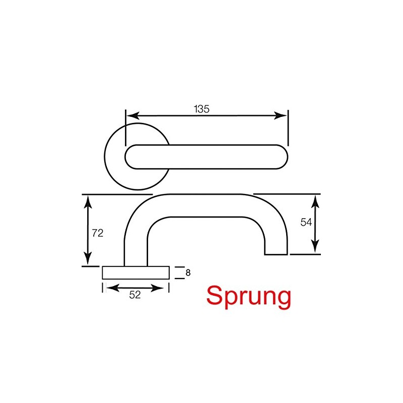 Bary Return to Door Lever on Rose Safety Door Handles