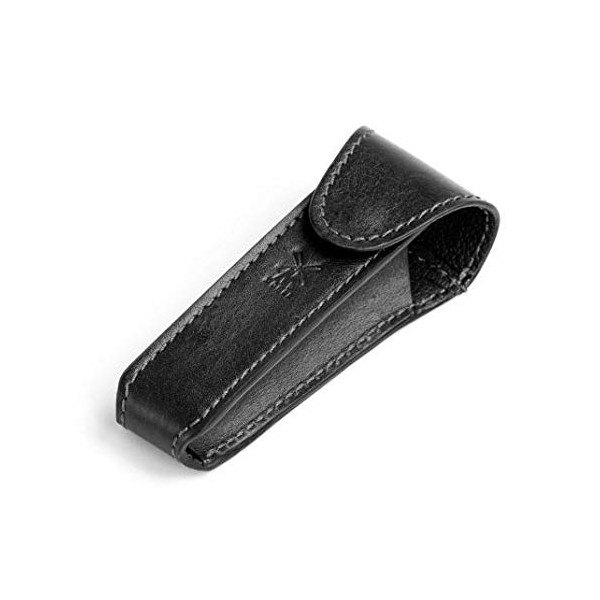 MÜHLE Black Leather Safety Razor Travel Pouch