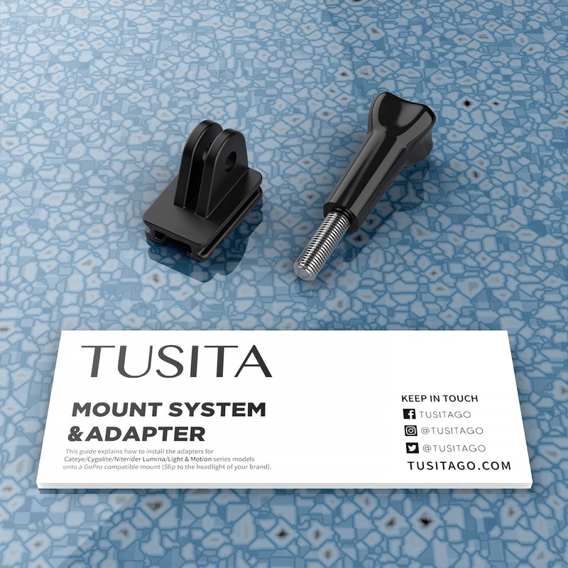 TUSITA Go'Pro Mount Adapter Compatible with CatEye Bicycle Light