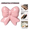 Pink Bow Ceramic Toothbrush Holder, Coquette Bow Vase Multi-Purpose Storage