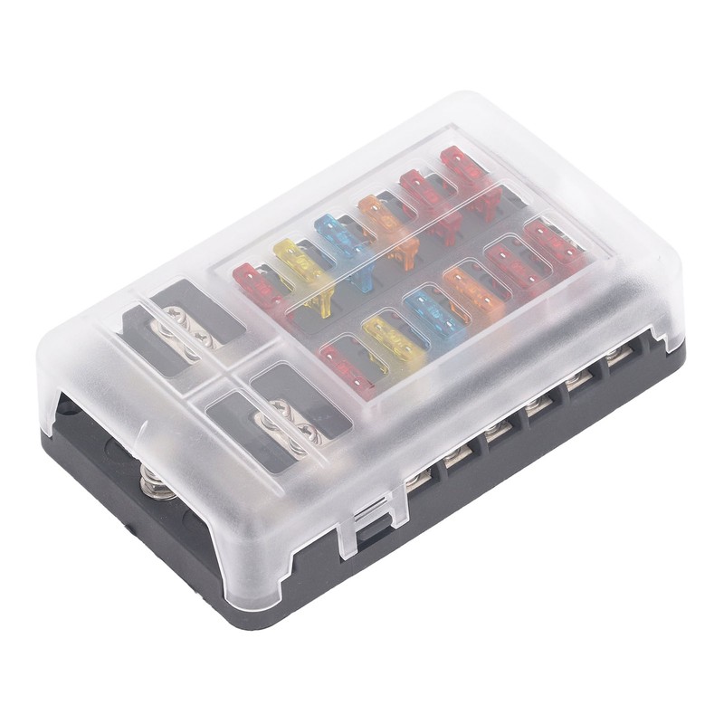 12 Way Fuse Box with LED Indicator DC12‑32V Waterproof Circuit
