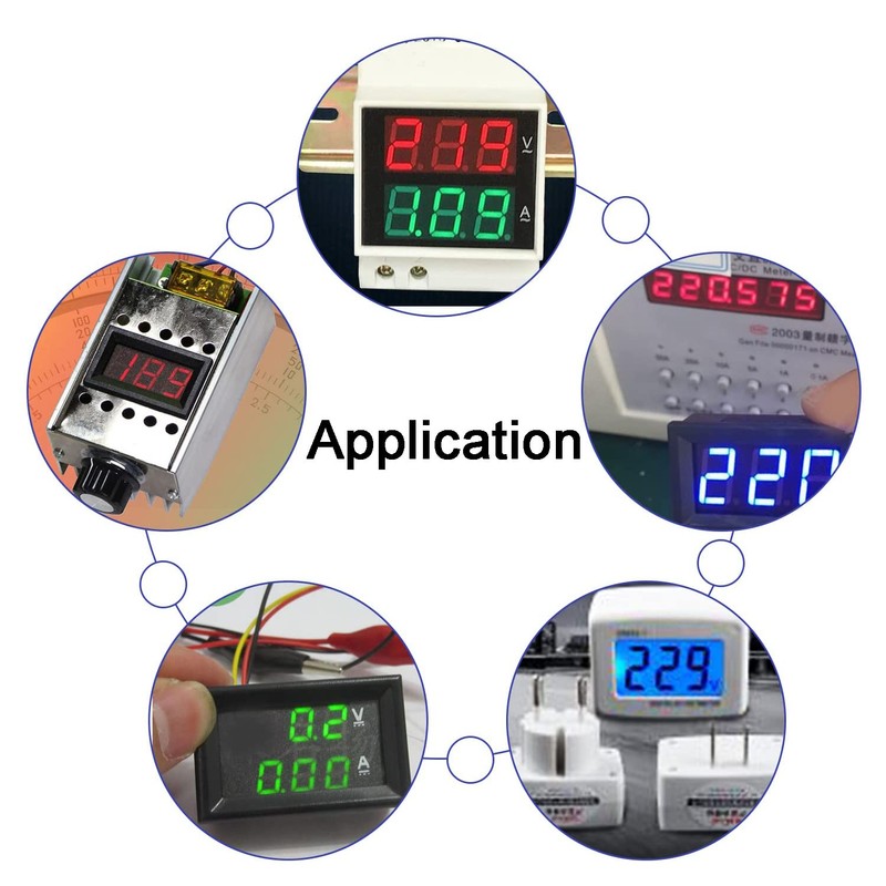 Greluma Pack of 2 DC 5V-120V Digital Voltage Display, 0.56