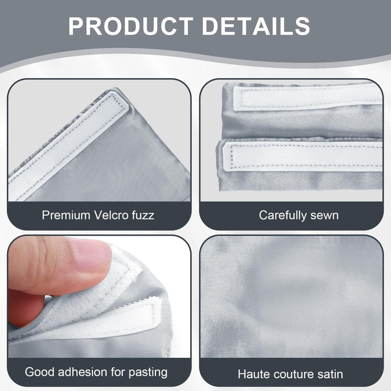 4-Packs Satin Mask Strap Covers, Universal and Reusable Comfort Pads,