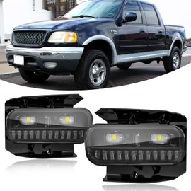 Daikokuya Led Fog Lights for 1999-2003 Ford F150 / 1999-2002 Expedition / 1999 F250 Pickup Upgrade and Modified 1 Pair Led Fog Lamp