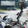 WADAHEFA Motorcycle, Bike 360° Rotating Adjustable Sports Camera Mount, Compatible