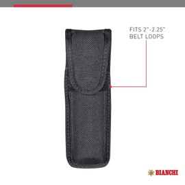 Bianchi Accumold 7307 Pepper OC Black  Spray Pouch w/Velcro Closure (Large)