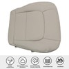 SecosAutoparts Ivory Tan Front Driver Side Bottom Microfiber Leather Seat