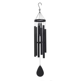 Stylecraft Double Wind Chime, 7 in. Diameter x 46 in. H Harmonic Aluminum Tubes