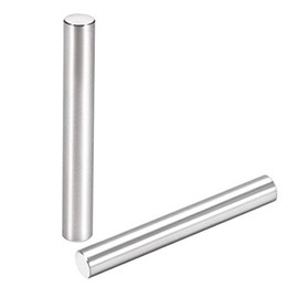 sourcing map 15Pcs 6mm X 45mm Dowel Pin 304 Stainless Steel Cylindrical Shelf Support Pin Fasten Elements Silver Tone