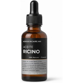 50 ML Aceite de Ricino Puro para Hombre – Fortalece el Folículo y Estimula el Crecimiento en Barba, Cabello y Zonas Débiles 100% Natural MENSKINCARE.MX