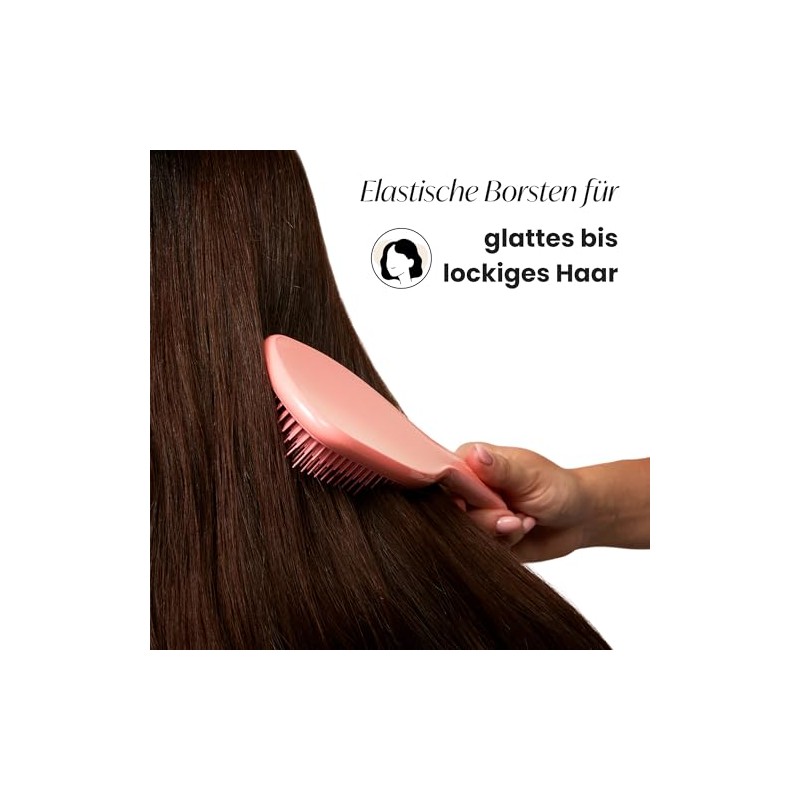 Tangle Teezer Hair Brush, Pink, Large Ultimate Detangler, Detangling Brush