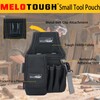 MELOTOUGH Small Tool Pouch with Belt Clip, Mini Electrician Work