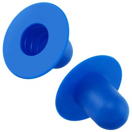 Bigmeta 2 Pcs Pool Pump Filter Hole Plugs for Above Ground Pool, Compatible with Intex Coleman Bestway Pools(Blue)