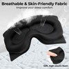 Alyvisun Blackout Sleep Mask, Deepen Eye Contour, Black