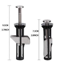 Toilet Seat Screws Set of 2, Screws for Hinges, Expansion Screws and Fixings, Stainless Steel Nut Bolts, Toilet Lid Care Accessories, Easy to Install (2 Pieces)