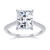 1.5CT 925 Sterling Silver Radiant Cut Cubic Zirconia Engagement Rings