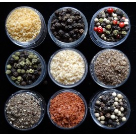 Salts of the 7 Seas The Duet Sampler Tin- Sea Salt + Peppercorn samples