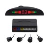ASVEGE Rückfahr Radar LED Parksensor,Halbmond 4 Sensor, Rückfahrsicherung, Parkradar Monitorsystem