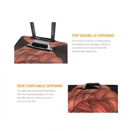 Nelife Travel Suitcase Protector African American Woman Elastic Protective Washable Luggage Cover With Concealed Zipper Suitable For 18-32 Inch -L(A Little Large)