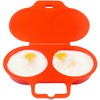 good2heat 4031 2 Egg Poacher, Red, 16 x 3 x