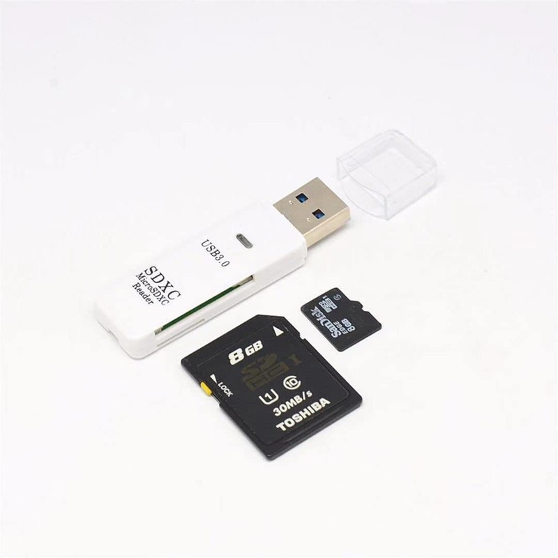 USB 3.0 Card Reader, upto 5Gbp/s, Supports SD/SDHC/SDXC/Micro SD/Micro SDXC/TF/MMC