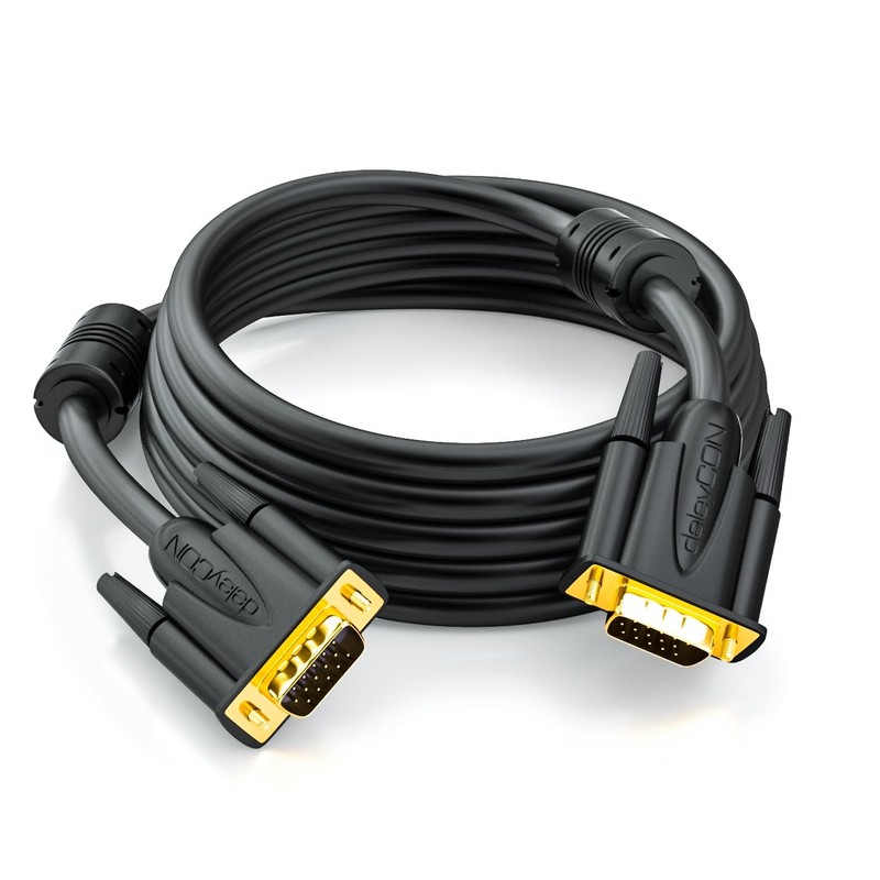 VGA Connection Cable Black