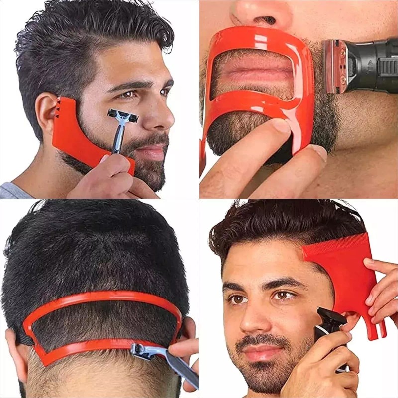 Universo en Linea 4p Kit Peines Plantillas Diseño Moldeado Barba