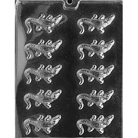Grandmama's Goodies A013 Small Alligators Chocolate Candy Soap Mold with Exclusive Molding Instructions