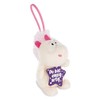 NICI Unicorn Pendant Theodor Du bist Unique, 8 cm, White/Pink