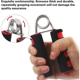 Hand Grip Strengthener, Hand Soft Foam Manual Exerciser, Rapid Increase of Wrist, Forearm and Finger Strength Exercise Equipment, 2 Pack