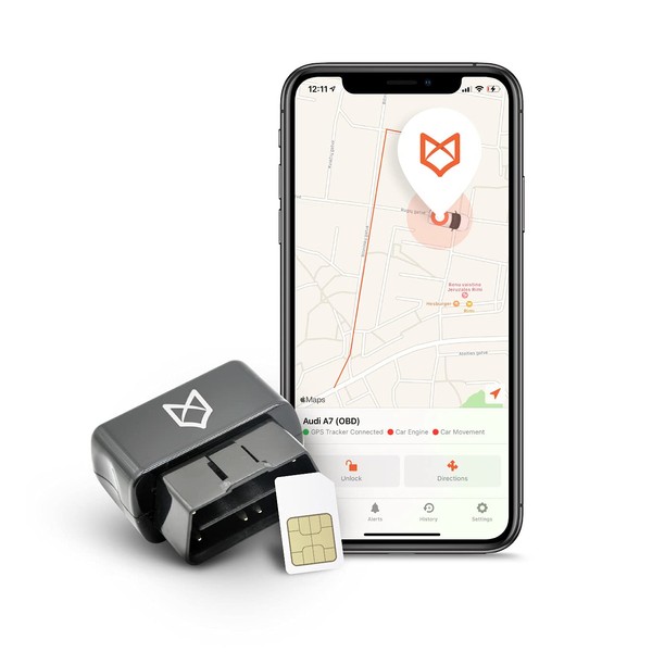 TrackingFox GPS Vehicle Tracker Device, Real Time Car Tracker with