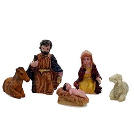 Sk Craft Small Nativity Crib (Multi_Standard) Pack Of 5