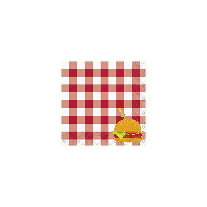 Classic BBQ Luncheon Napkins - Pack of 16 - Durable