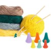 FRUHLING Pack of 50 Colourful Knitting Needles Point Protection Mesh