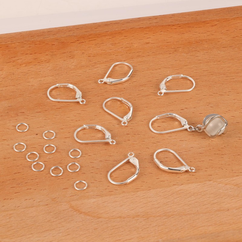 ALEXCRAFT 925 Sterling Silver French Earring Hooks 10x16mm, 18pcs Sterling