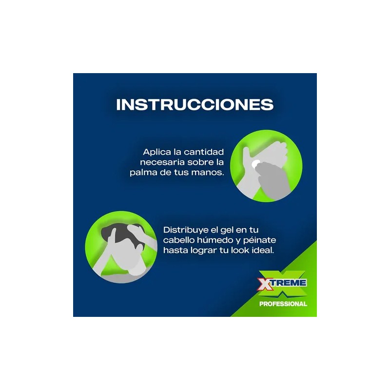 Gel Fijador para cabello Xtreme Professional 1.5Kg