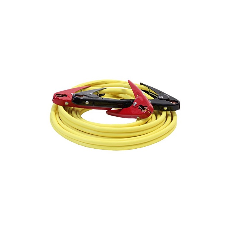 20-Foot 4 Gauge Tangle Free Rubber Battery Booster Jumper Cables