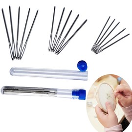 Large Eye Blunt Darning Needles in 3 Sizes – 15 Big Eye Needles for Yarn, Wool & Knitting – Steel Upholstery Needles in Clear Tube – Perfect for Sewing, Darning, and Craft Projects
