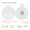 ASD LED 12 Inch Round Flush Mount Ceiling Light Fixture