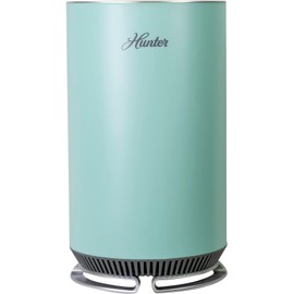 Hunter HP125 AirX Ultra Quiet EcoSilver True HEPA Digital Air Purifier for Small Rooms, Cleans 451 sq ft per hour, Removes Odors, Allergens, Smoke, Dust, Mold, VOCs, Aqua