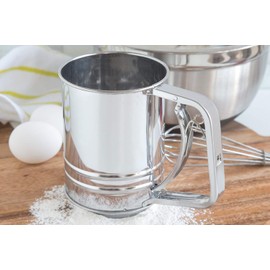 A&S Creavention Stainless Steel Measuring Flour Sifter - 3 Cups