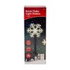 FABFINDS Solar Snow Flake Light Outdoor Stake LED 5Pack Warm