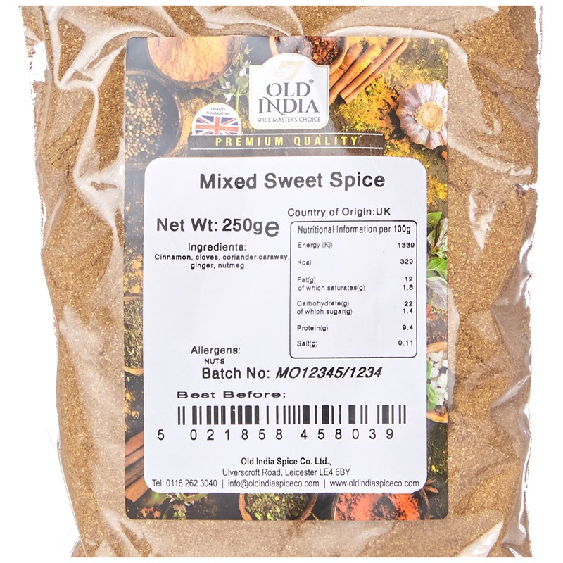 Old India Mixed Sweet Spice 250g