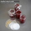 24 x 1lb Jam Pot Covers Labels with Elastic Rubber