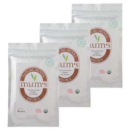 Mamuzu Henna Brown 3.5 oz (100 g) 3 Bag Set