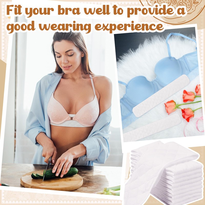 Wesnoy 20 Pack Cotton Tummy Liners and Bra Liners Set