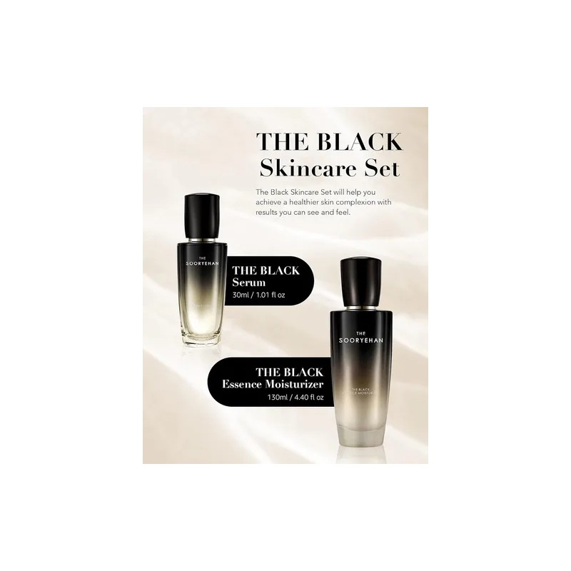 Sooryehan The Black Skincare Set (160 Ml 5.41 Fl Oz)