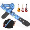 Nylon Guitar Strap Breathable Musical Instrument Accessories for Folk/Electric Guitar