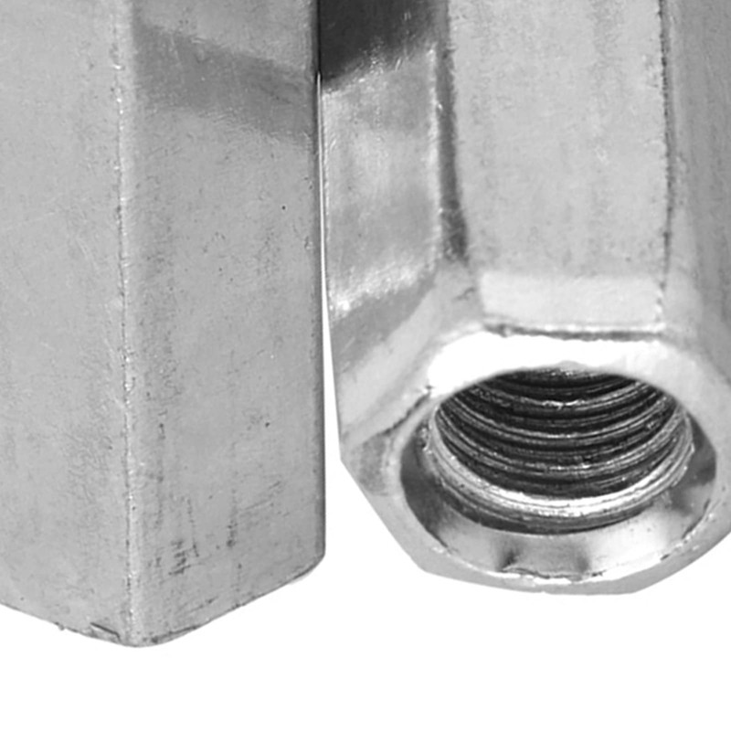 10pcs High Strength Hexagonal Sleeve Nut Zinc Plated Fasteners for